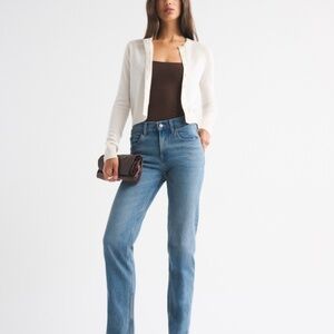 Abercrombie 90s straight leg mid rise jeans